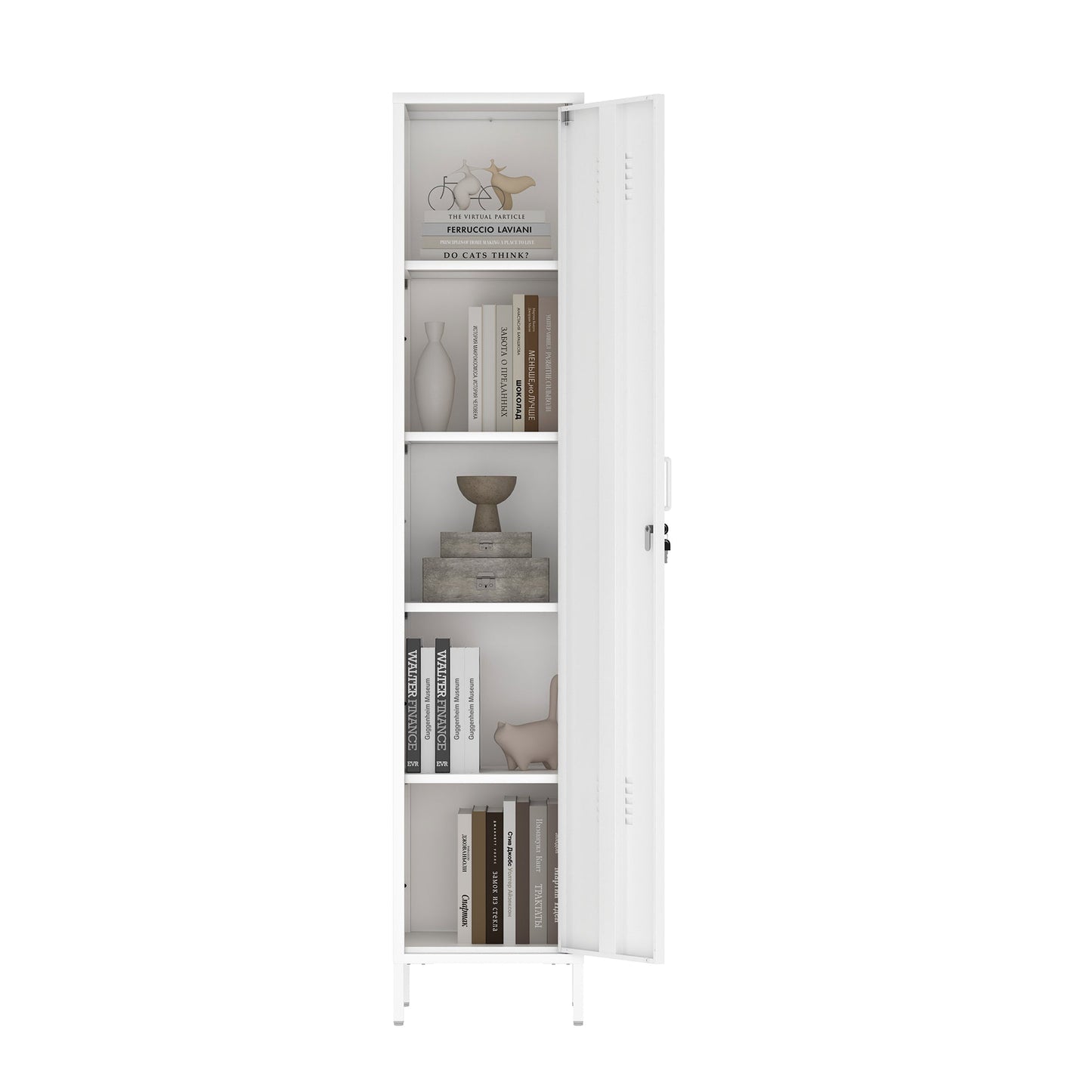Manhattan Comfort 2-Piece Naomi Accent Cabinet and Storage Cabinet