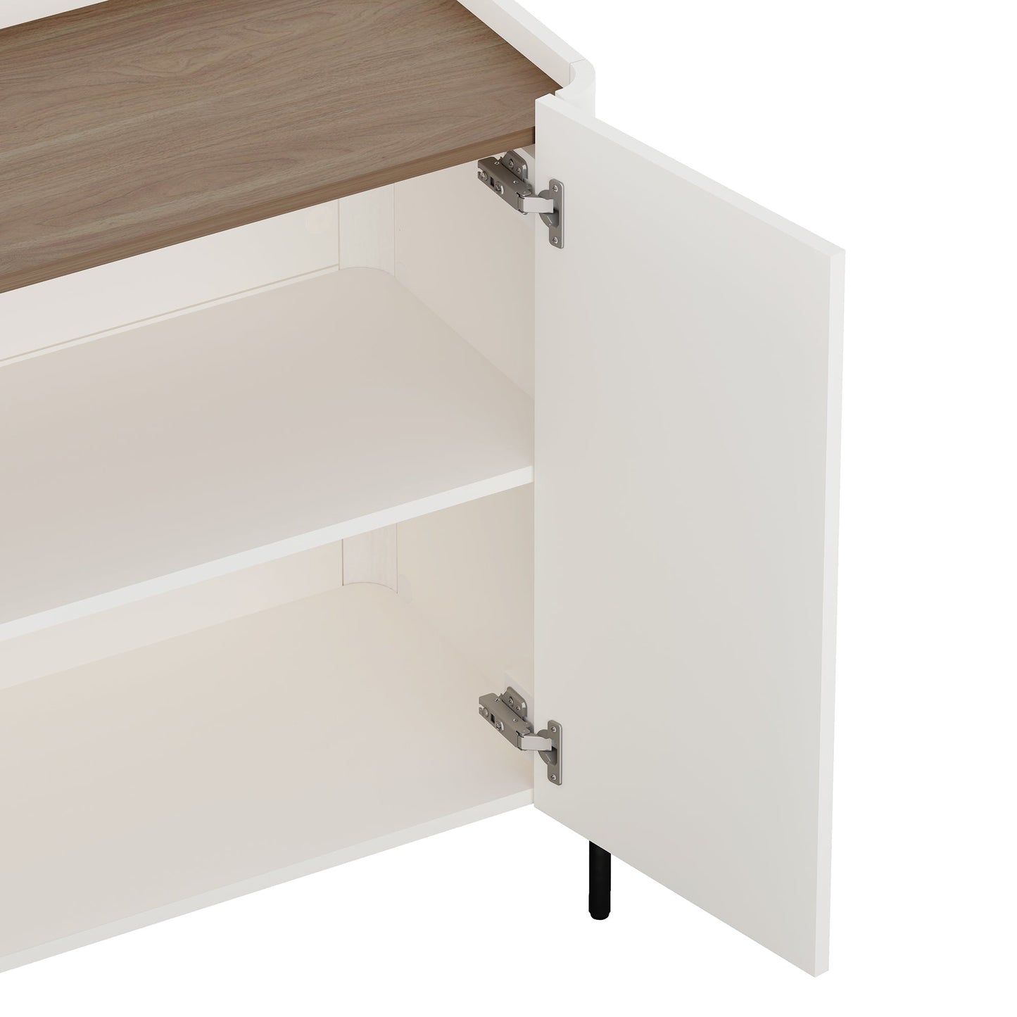 Manhattan Comfort 2-Piece Abbey Accent Cabinet and Bookcase