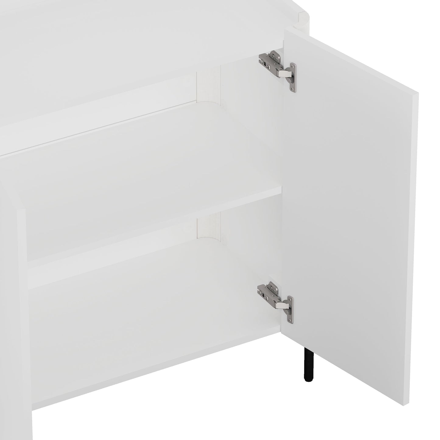 Manhattan Comfort 2-Piece Abbey Accent Cabinet and Sideboard