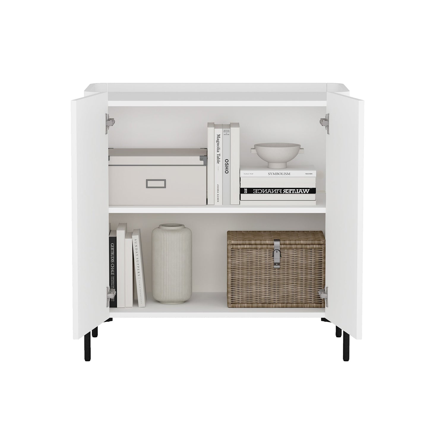 Manhattan Comfort 2-Piece Abbey Accent Cabinet and Sideboard
