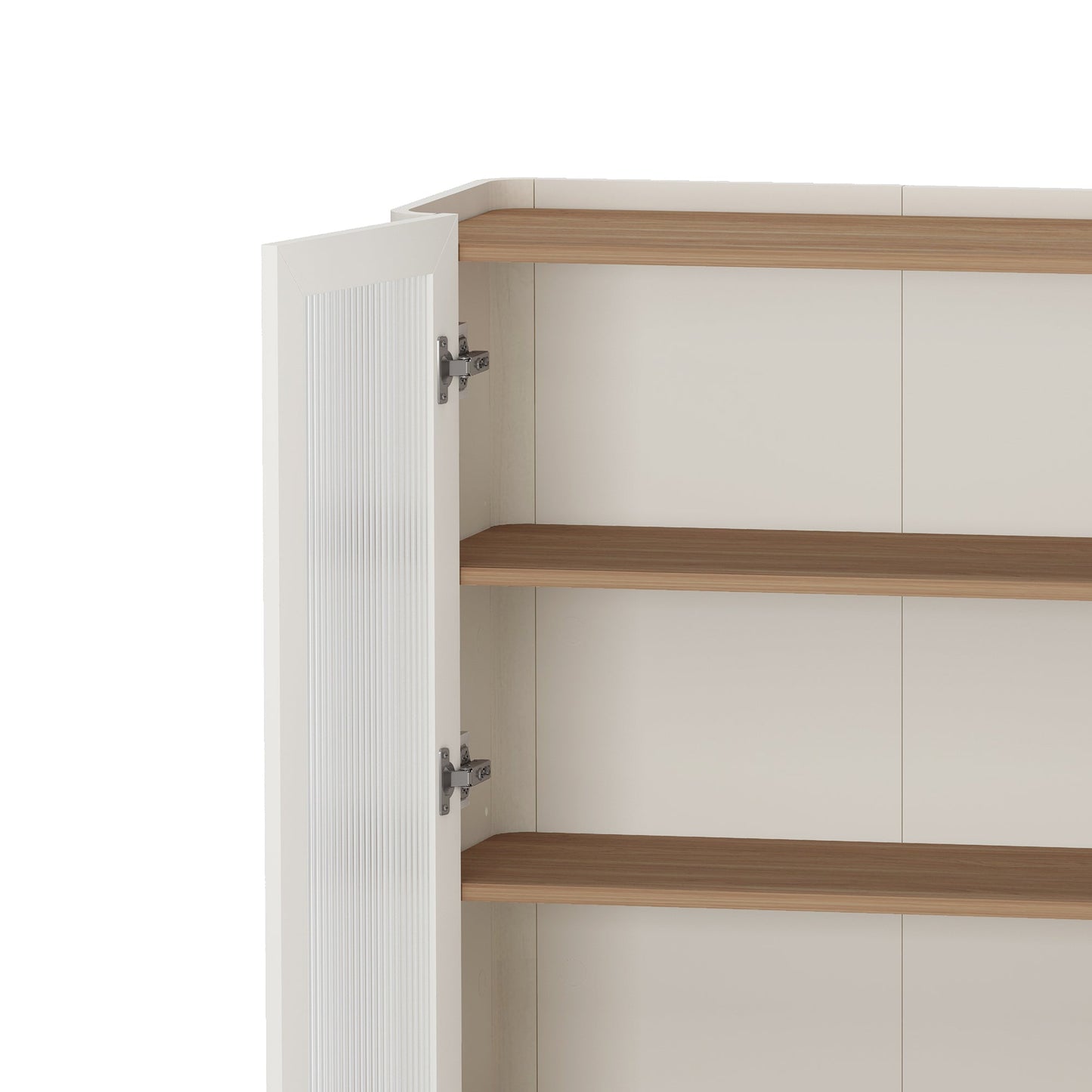 Manhattan Comfort 2-Piece Abbey Bookcase and Sideboard