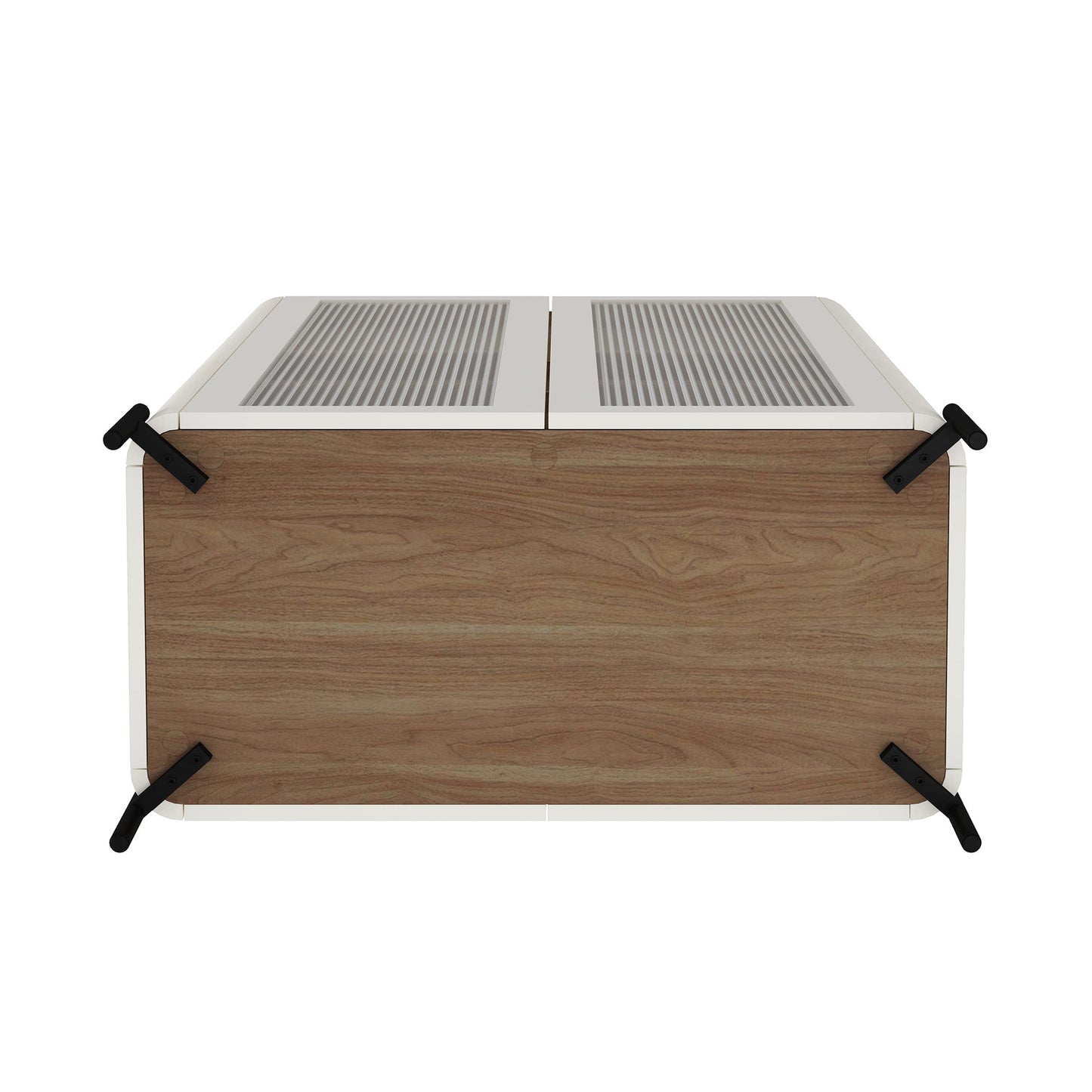 Manhattan Comfort 2-Piece Abbey Bookcase and Sideboard