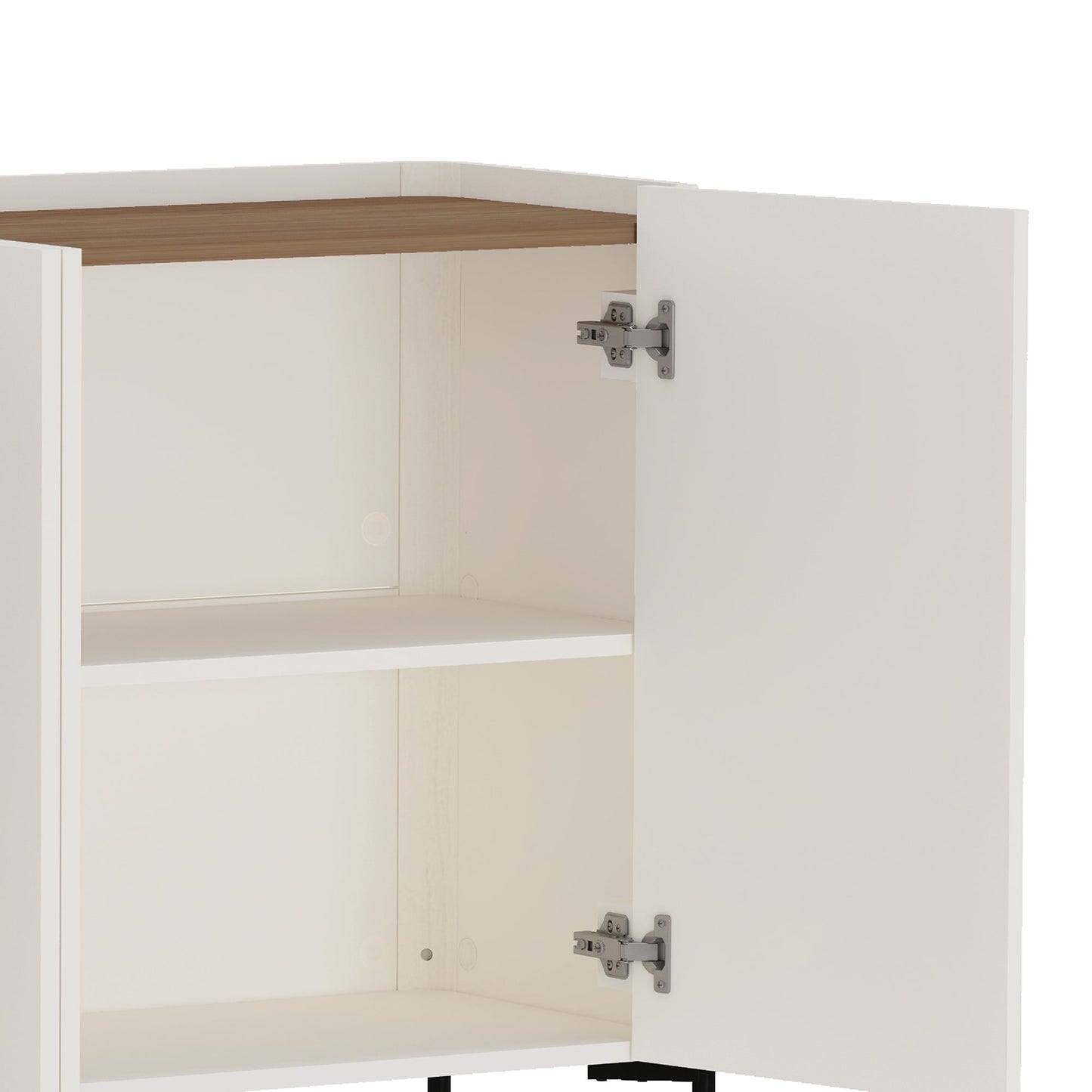 Manhattan Comfort 2-Piece Abbey Bookcase and Sideboard