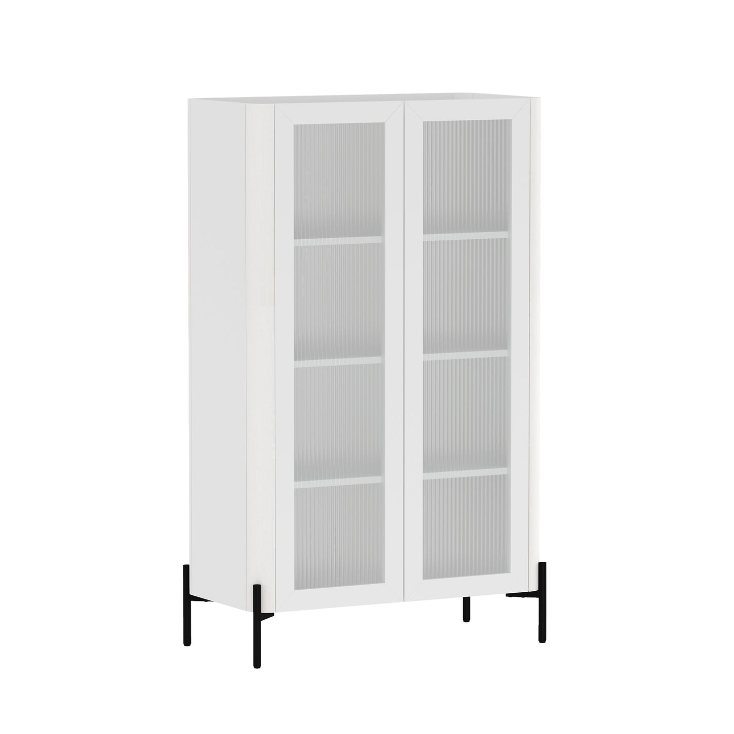 Manhattan Comfort 2-Piece Abbey Bookcase and Sideboard