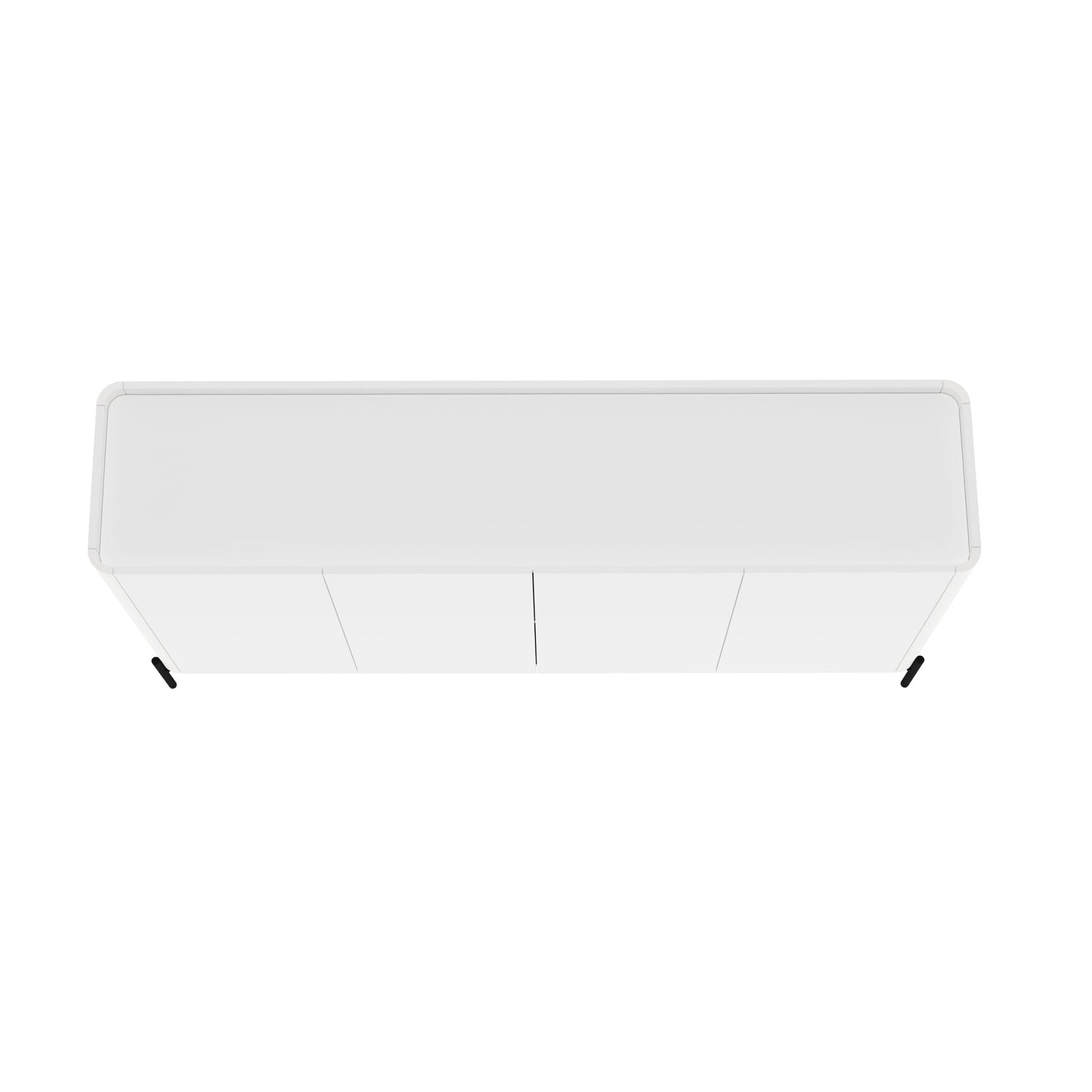 Manhattan Comfort 2-Piece Abbey Bookcase and Sideboard