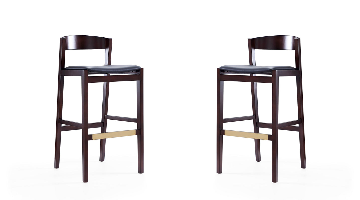 Manhattan Comfort Klismos Bar Stool - Set of 2