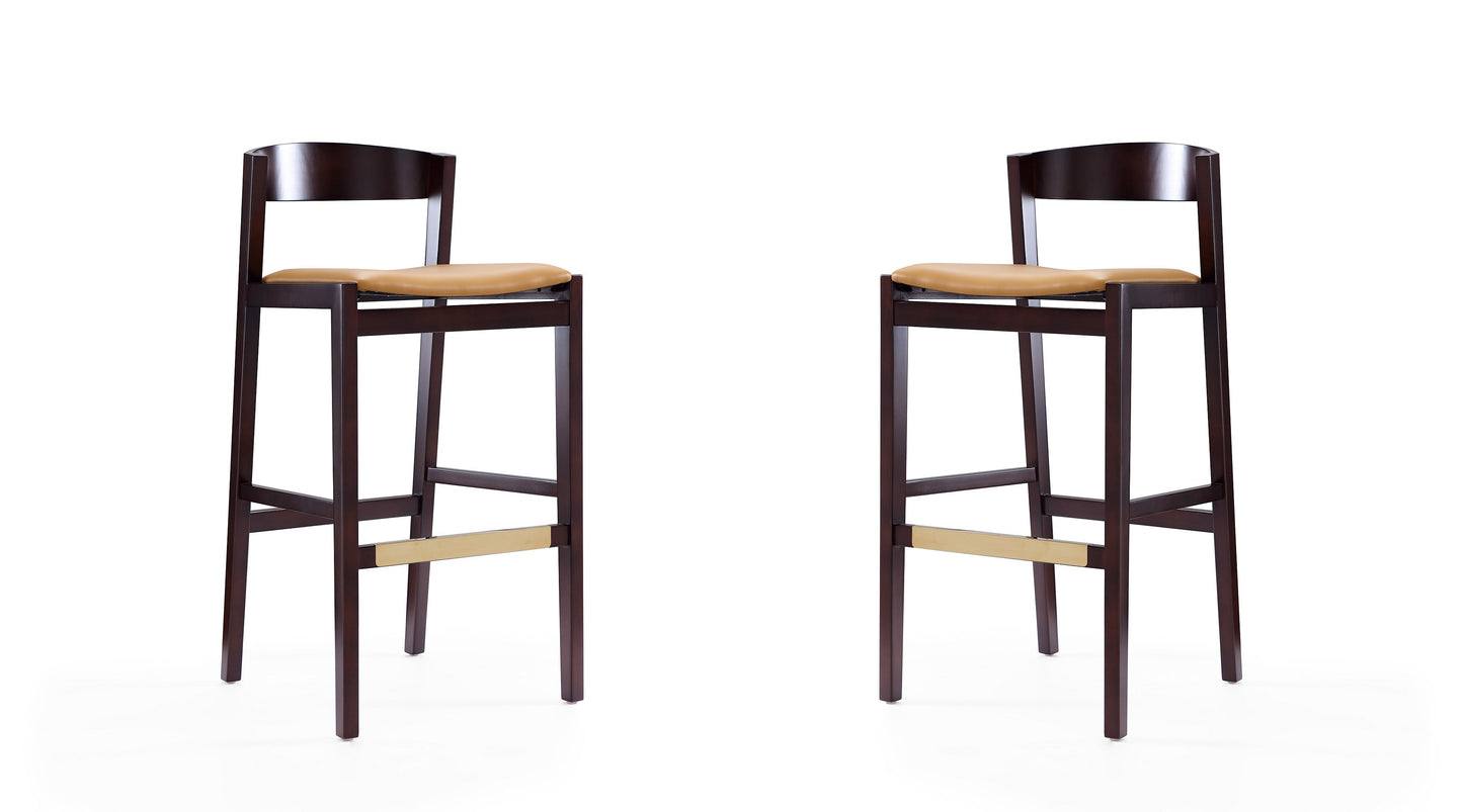 Manhattan Comfort Klismos Bar Stool - Set of 2