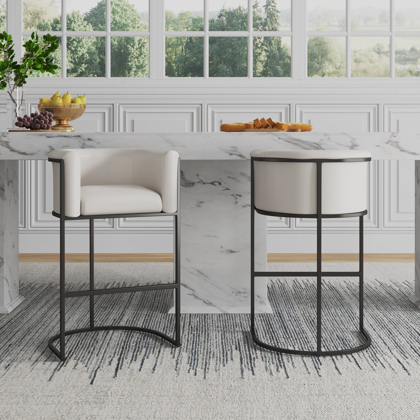 Manhattan Comfort Cosmopolitan Bar Stool - Set of 2