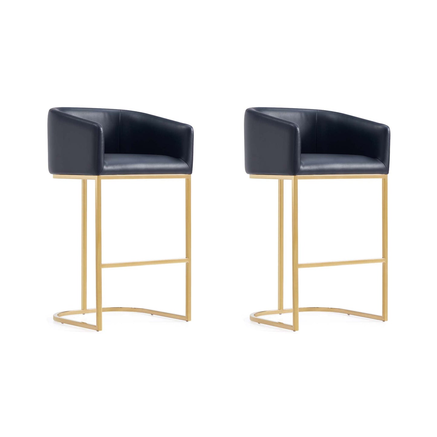 Manhattan Comfort Louvre Barstool - Set of 2