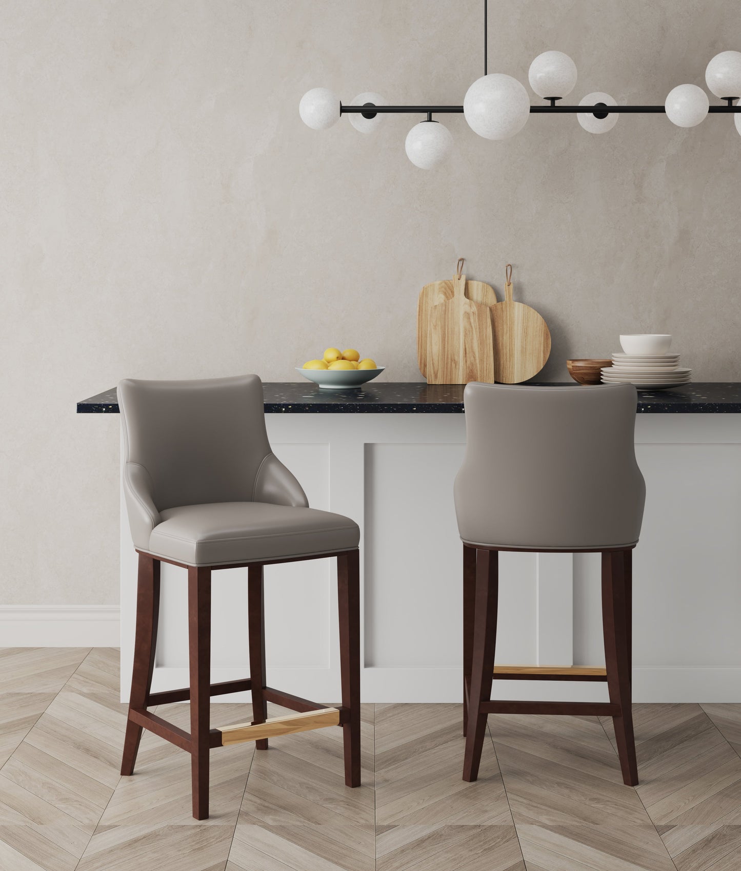 Manhattan Comfort Shubert Barstool - Set of 2