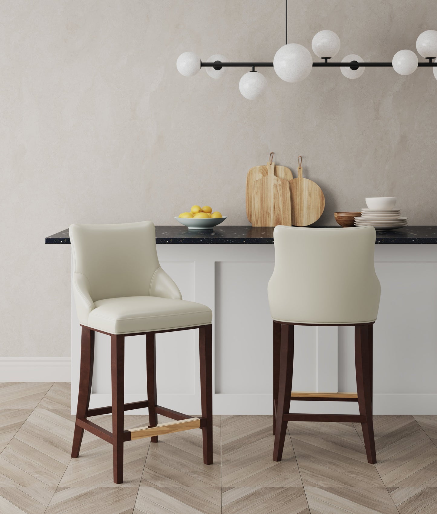 Manhattan Comfort Shubert Barstool - Set of 2