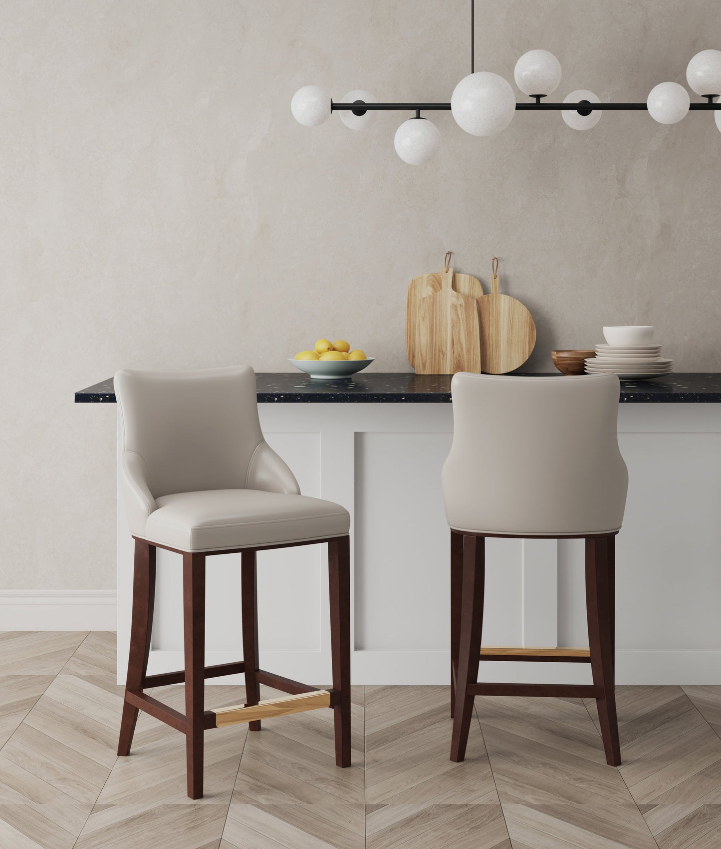 Manhattan Comfort Shubert Barstool - Set of 2