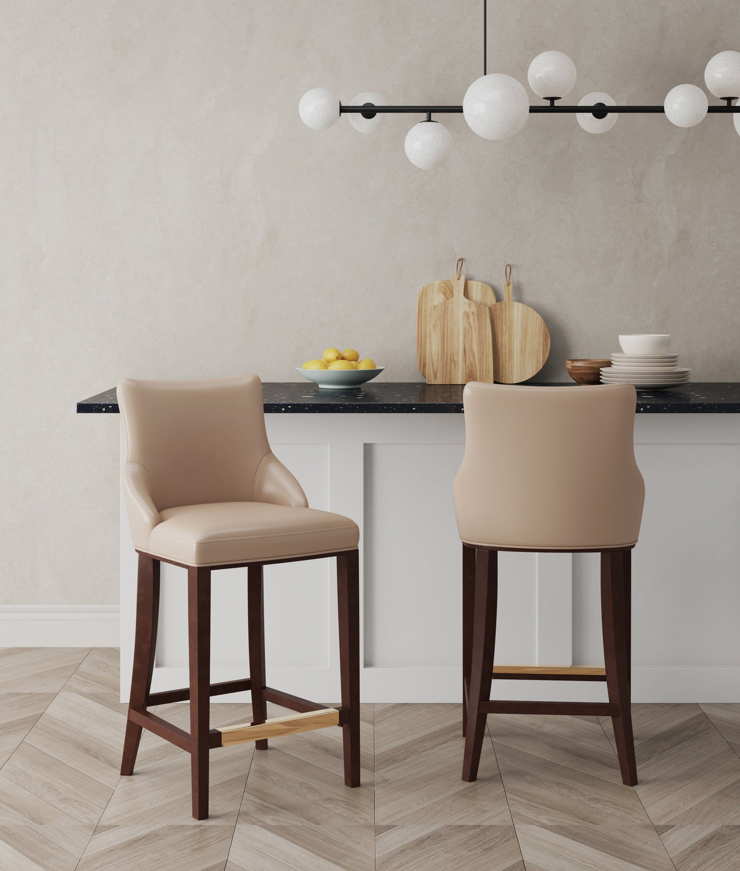 Manhattan Comfort Shubert Barstool - Set of 2
