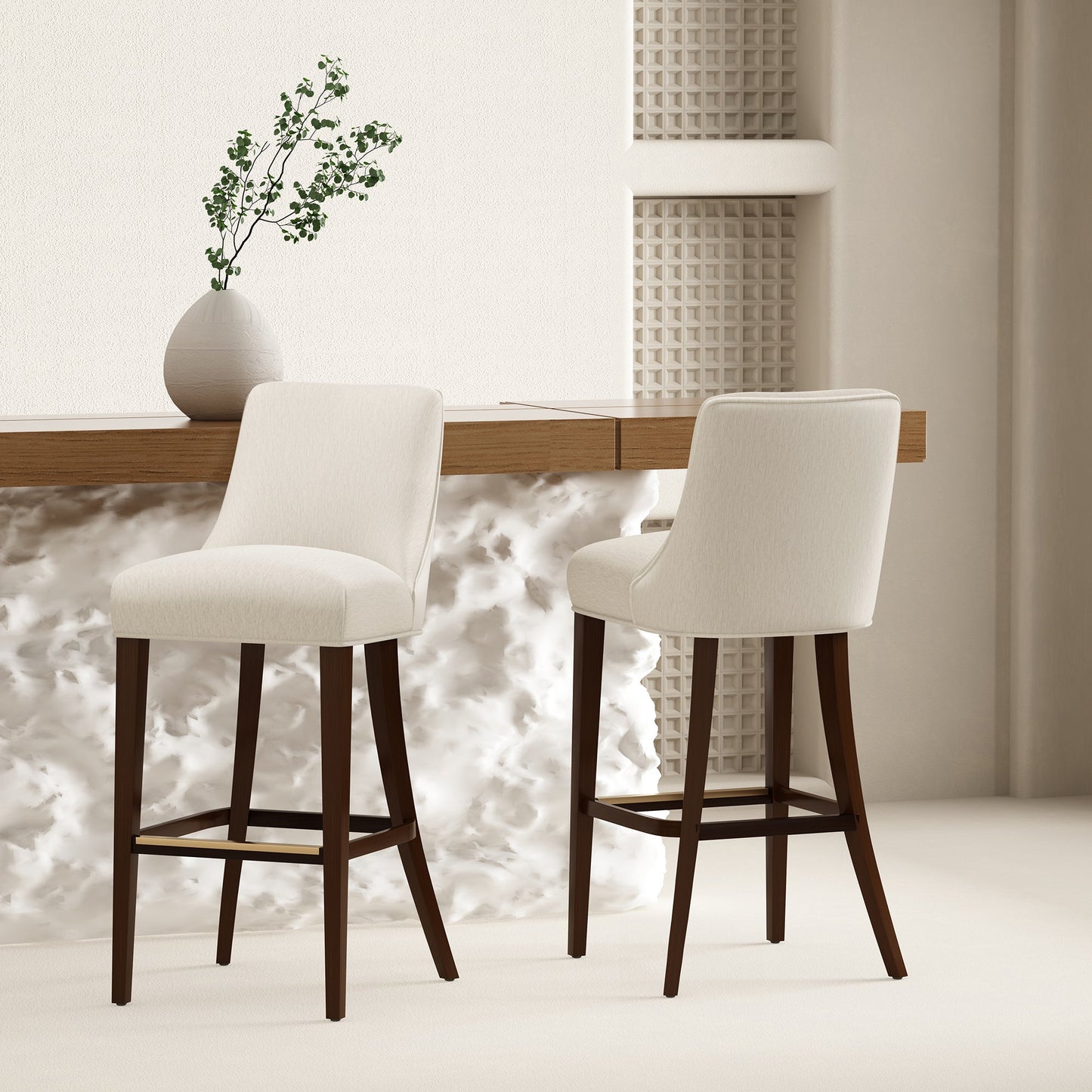 Manhattan Comfort Beever Barstool - Set of 2