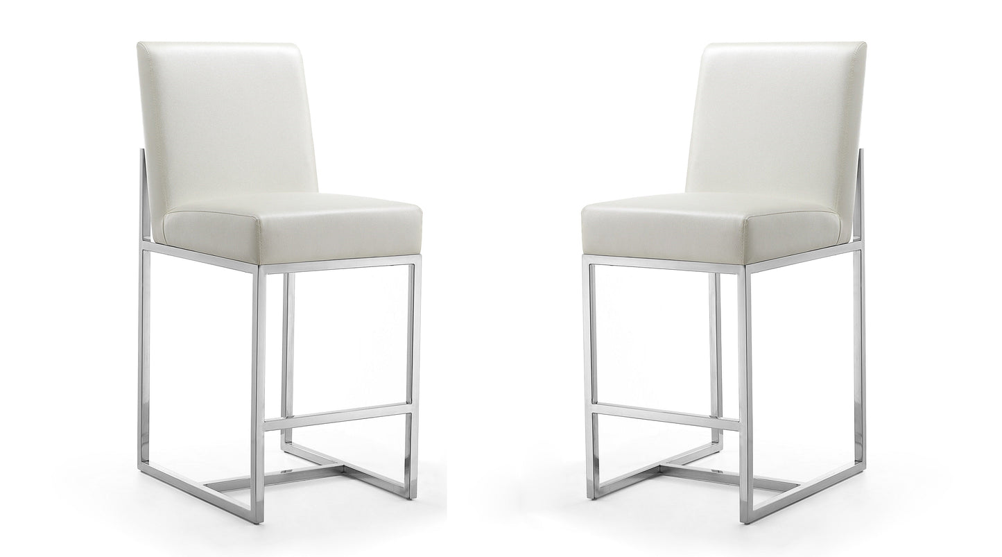 Manhattan Comfort Element Counter Stool - Set of 2