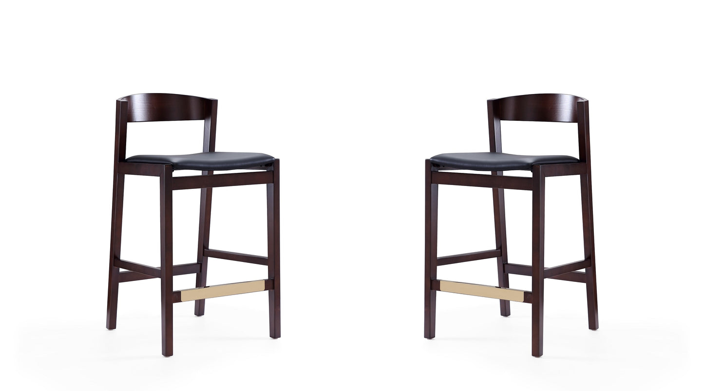 Manhattan Comfort Klismos Counter Stool - Set of 2