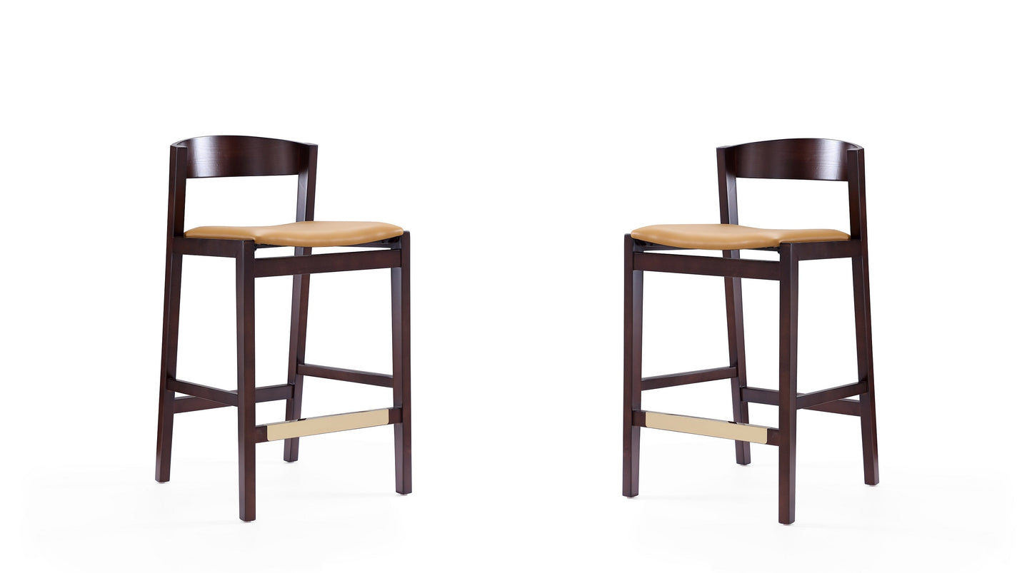 Manhattan Comfort Klismos Counter Stool - Set of 2
