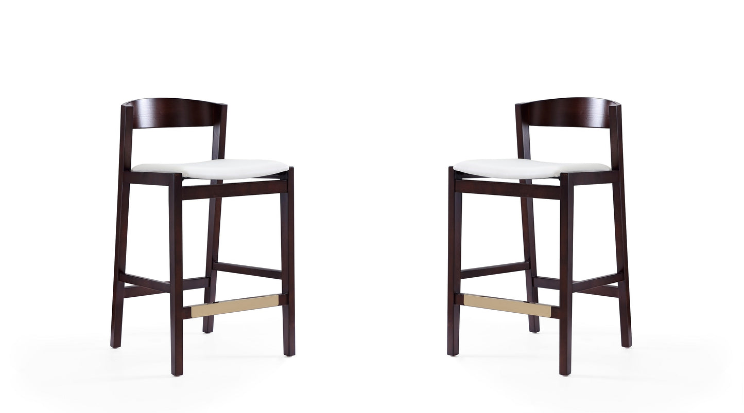 Manhattan Comfort Klismos Counter Stool - Set of 2