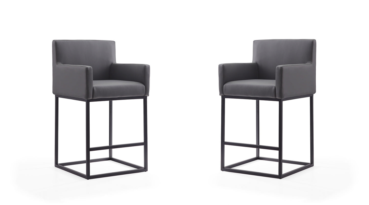Manhattan Comfort Ambassador Counter Stool - Set of 2
