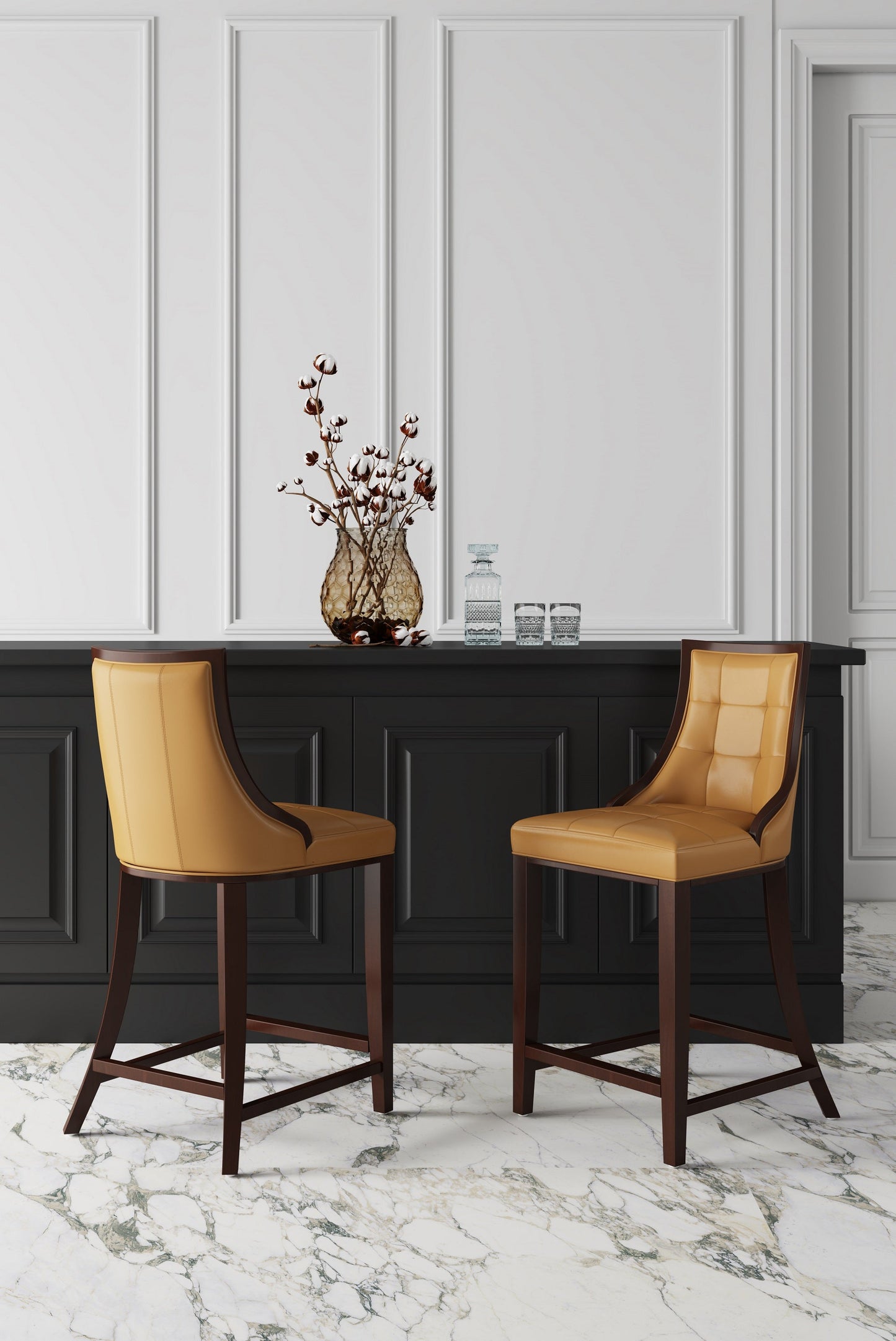Manhattan Comfort Fifth Avenue Counter Stool - Set of 2