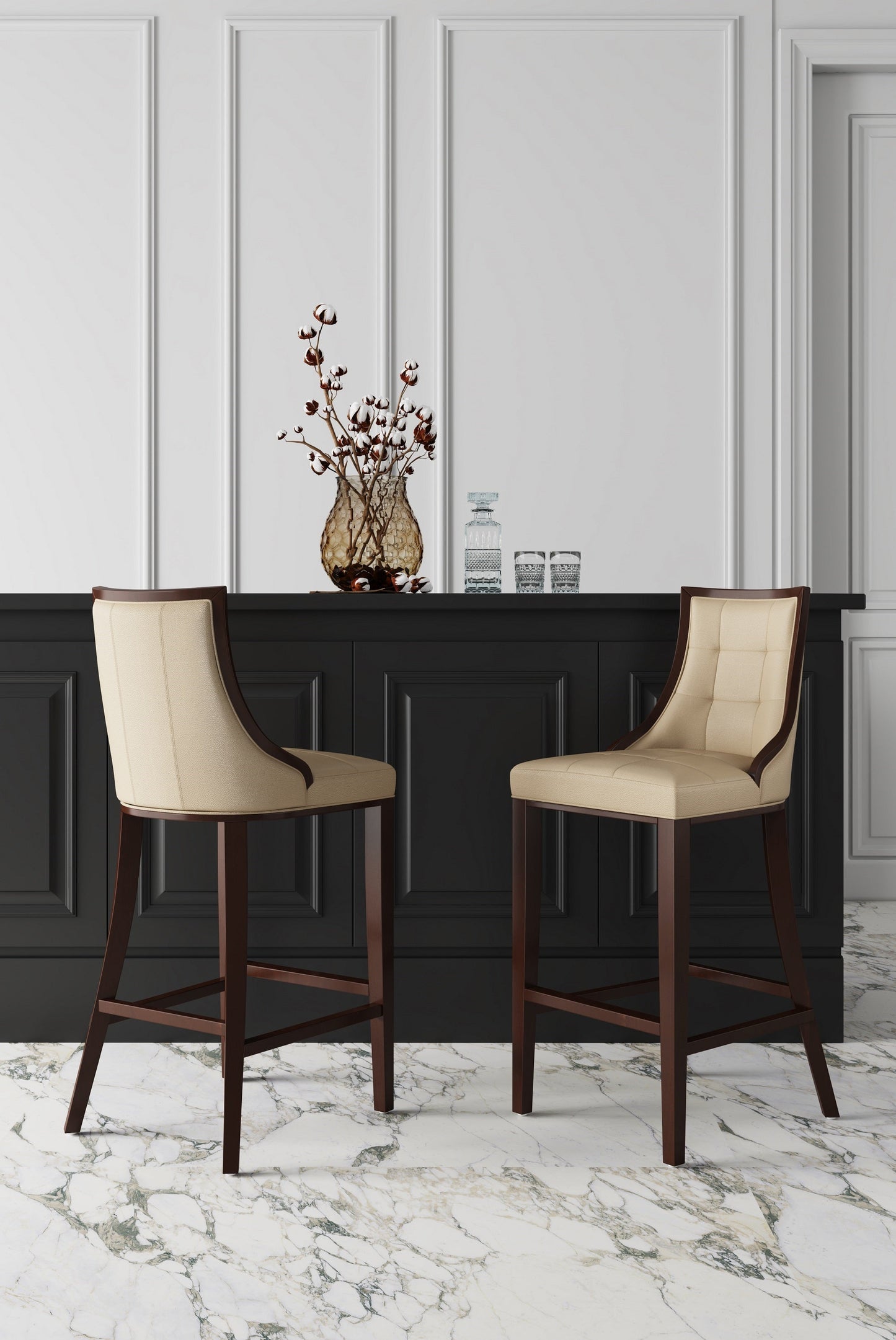 Manhattan Comfort Fifth Avenue Counter Stool - Set of 2