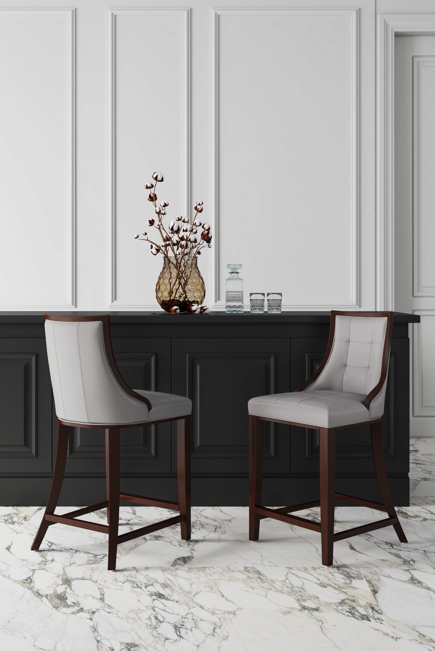 Manhattan Comfort Fifth Avenue Counter Stool - Set of 2