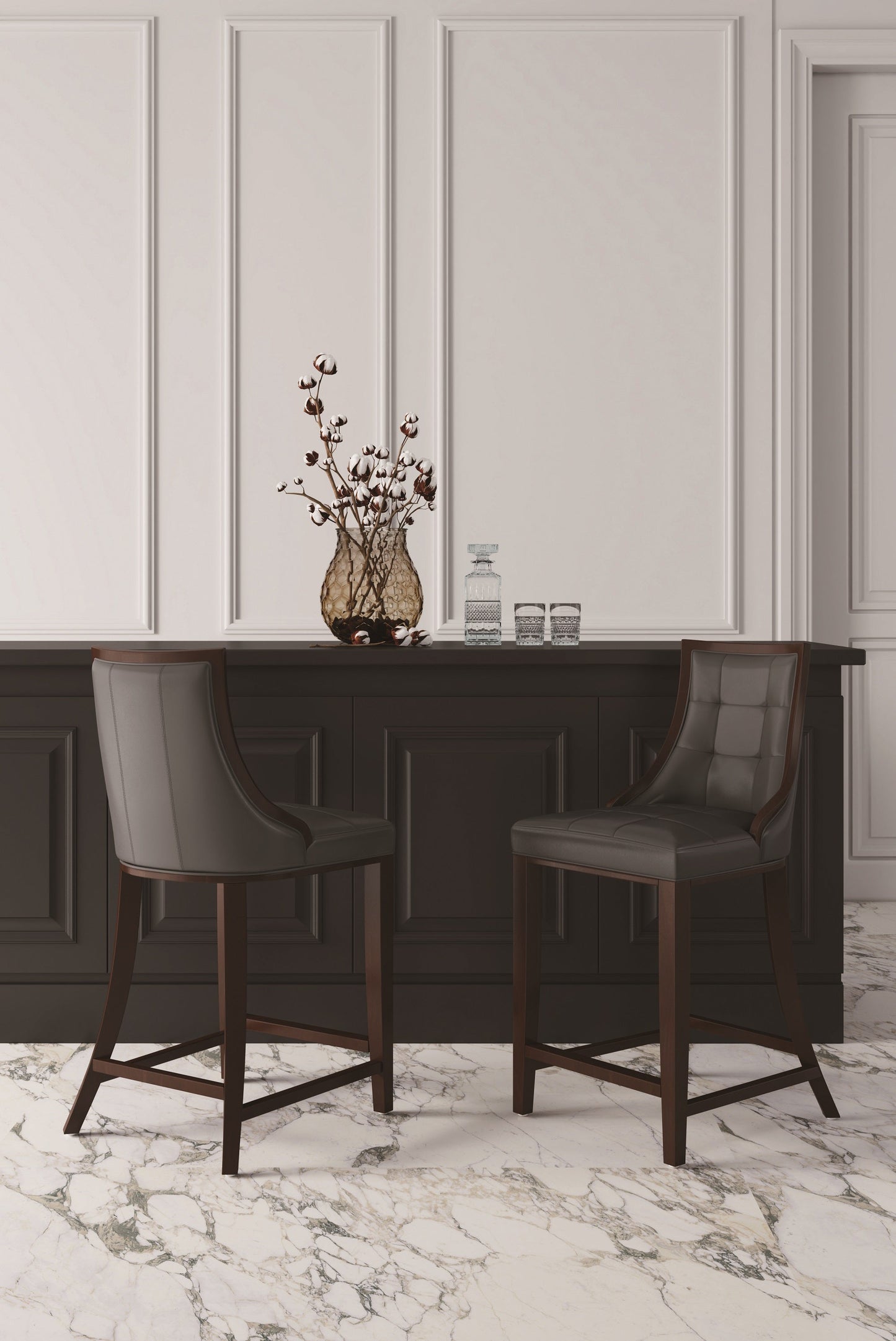 Manhattan Comfort Fifth Avenue Counter Stool - Set of 2