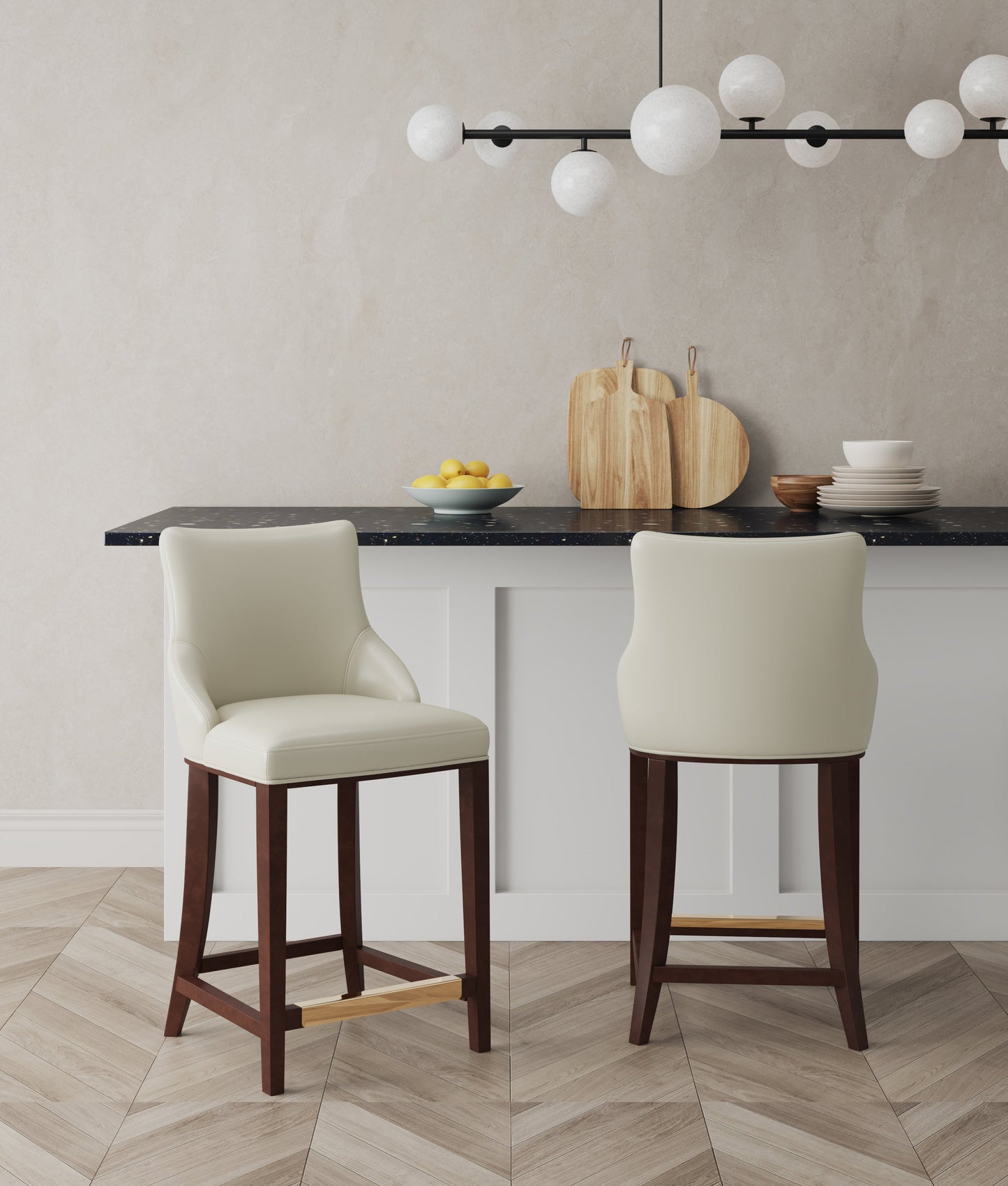 Manhattan Comfort Shubert Counter Stool - Set of 2