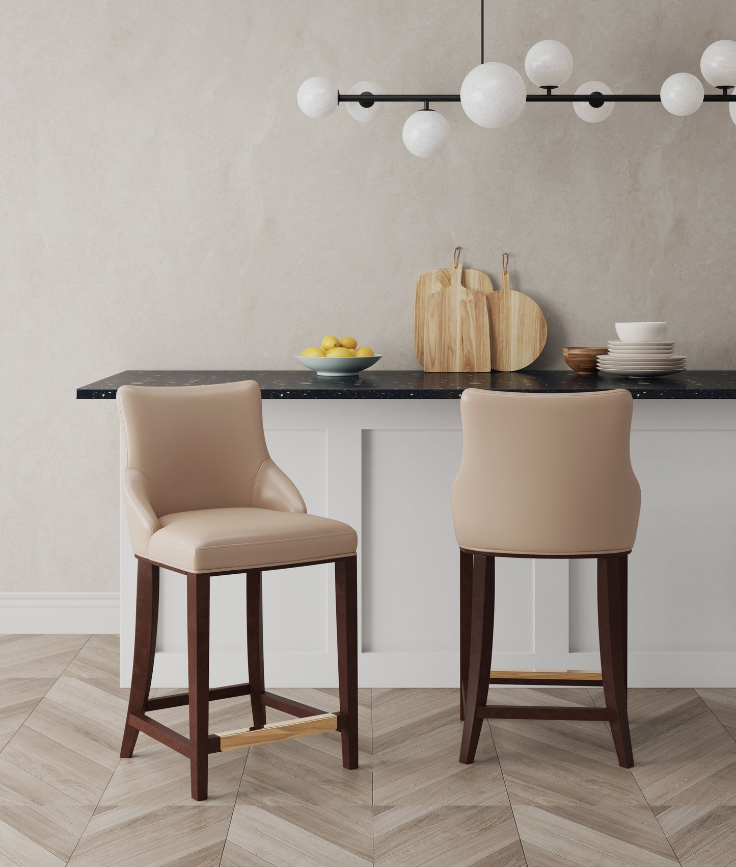 Manhattan Comfort Shubert Counter Stool - Set of 2