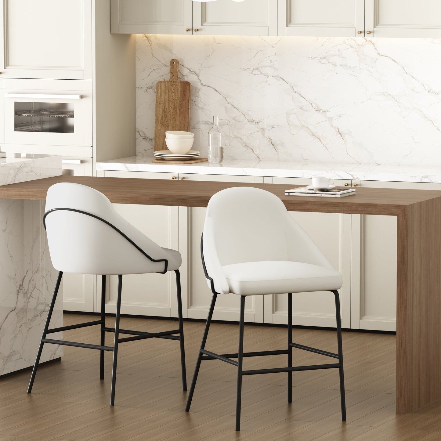 Manhattan Comfort Gracie Counter Stool - Set of 2