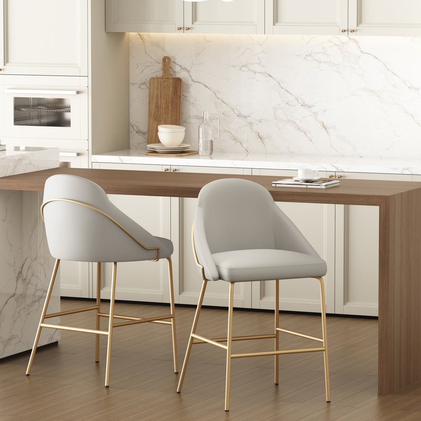 Manhattan Comfort Gracie Counter Stool - Set of 2