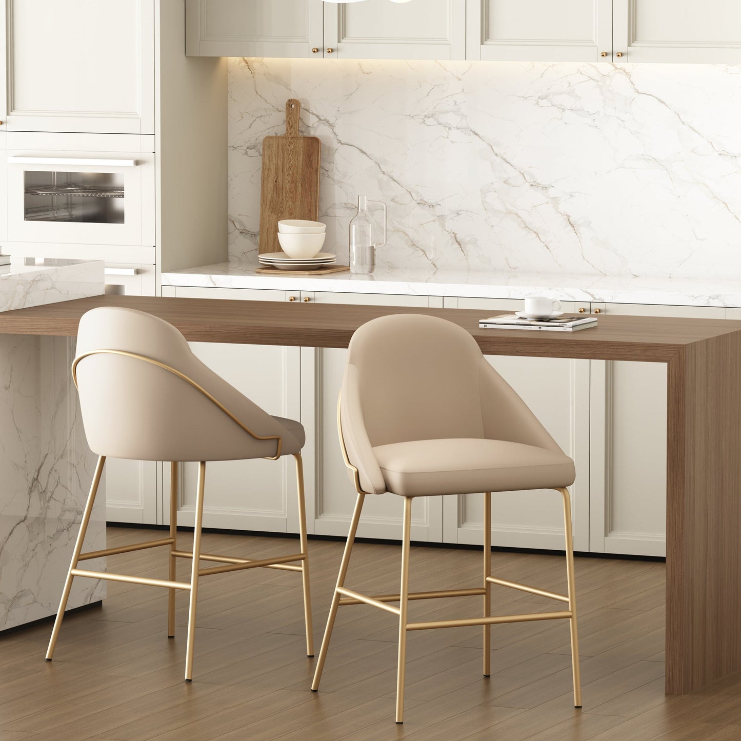 Manhattan Comfort Gracie Counter Stool - Set of 2