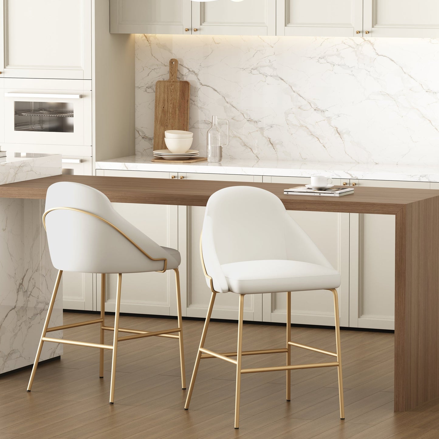 Manhattan Comfort Gracie Counter Stool - Set of 2