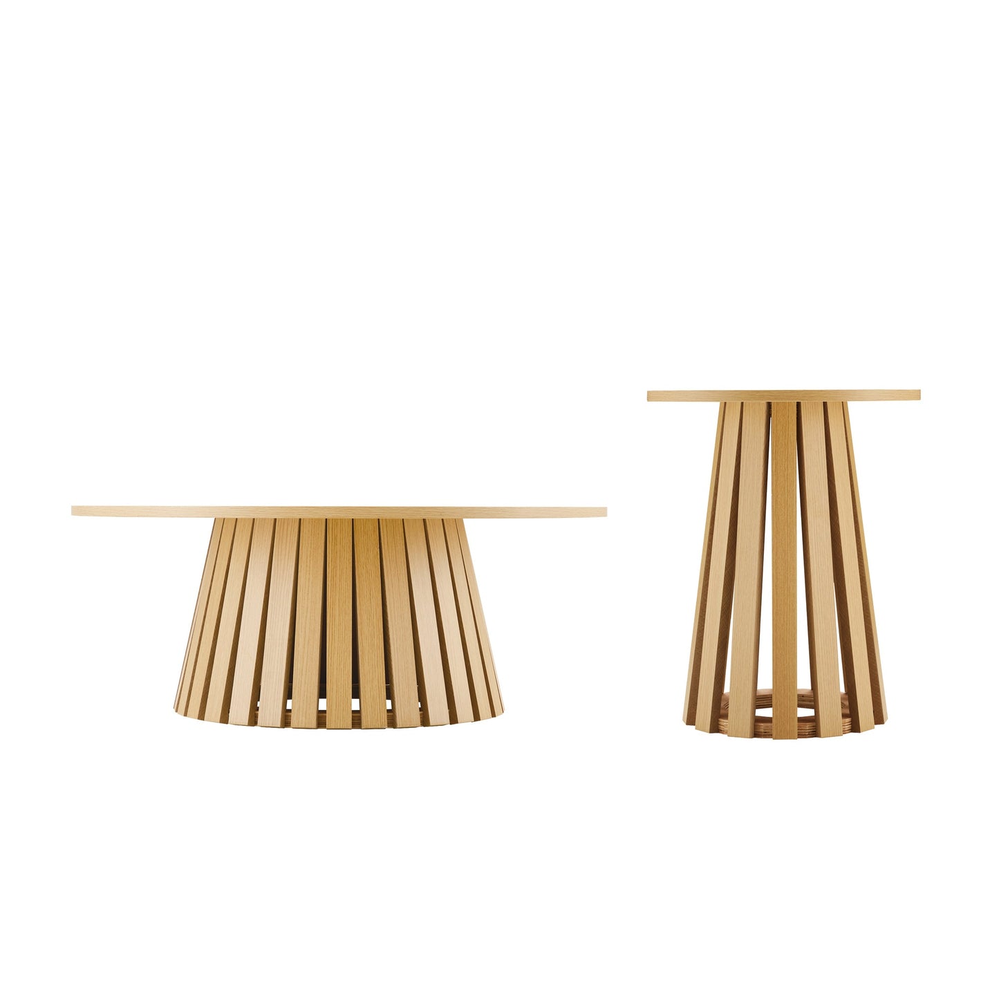 Manhattan Comfort 2-Piece Layla Coffee and End Table