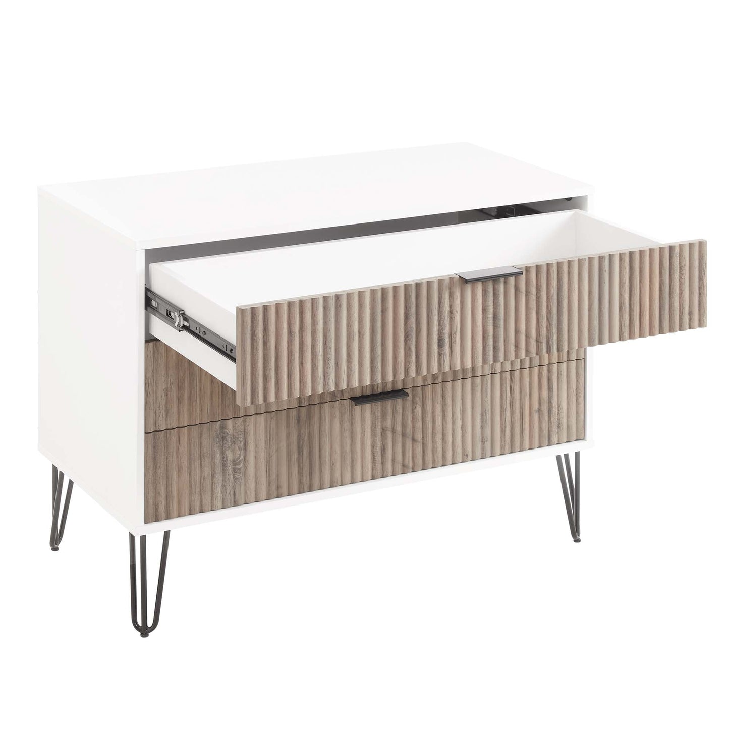 Manhattan Comfort 2-Piece DUMBO Nightstand and Dresser