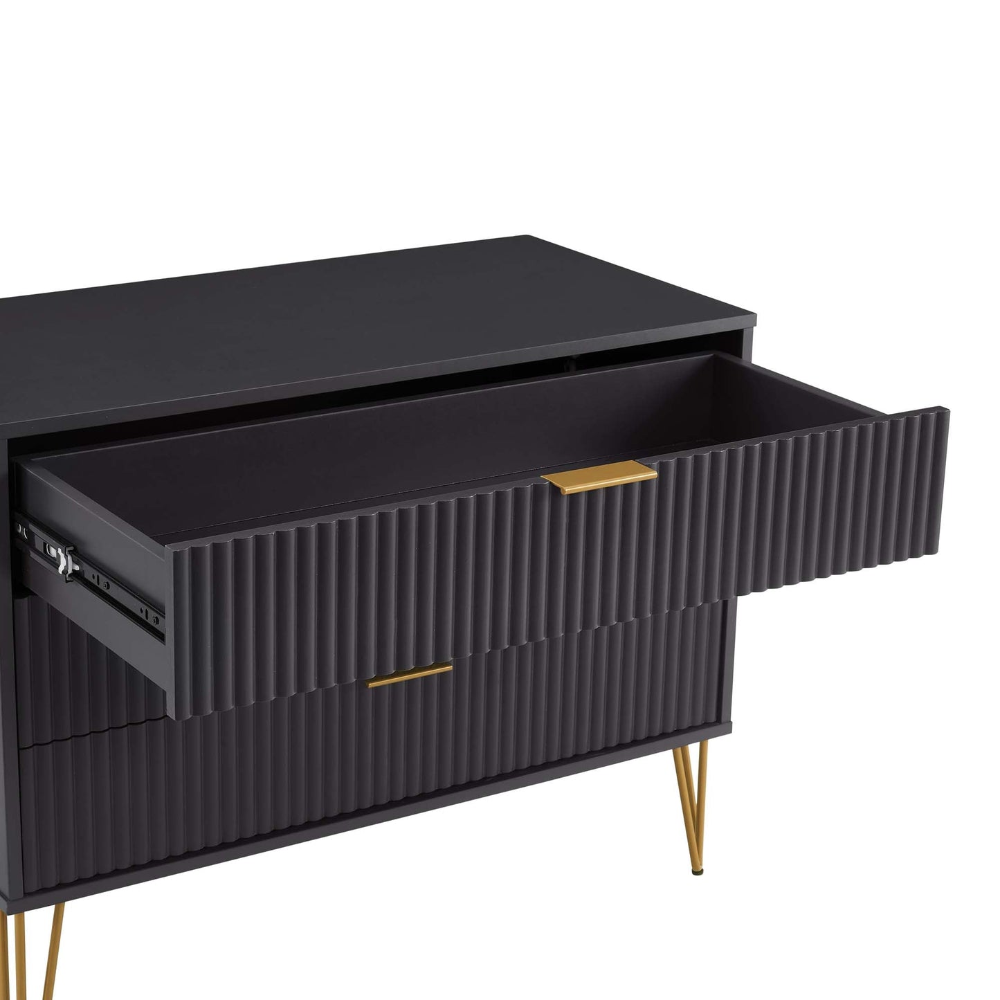 Manhattan Comfort 2-Piece DUMBO Nightstand and Dresser