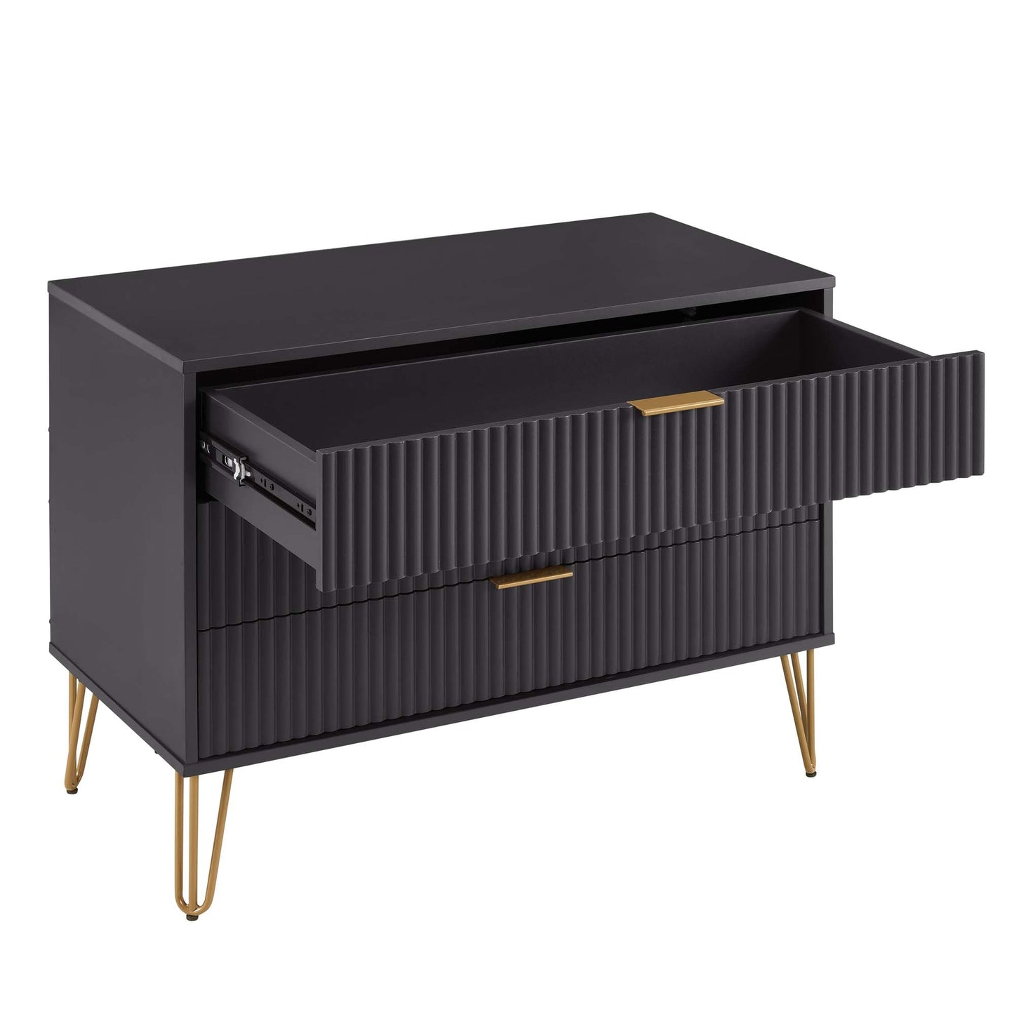 Manhattan Comfort 2-Piece DUMBO Nightstand and Dresser