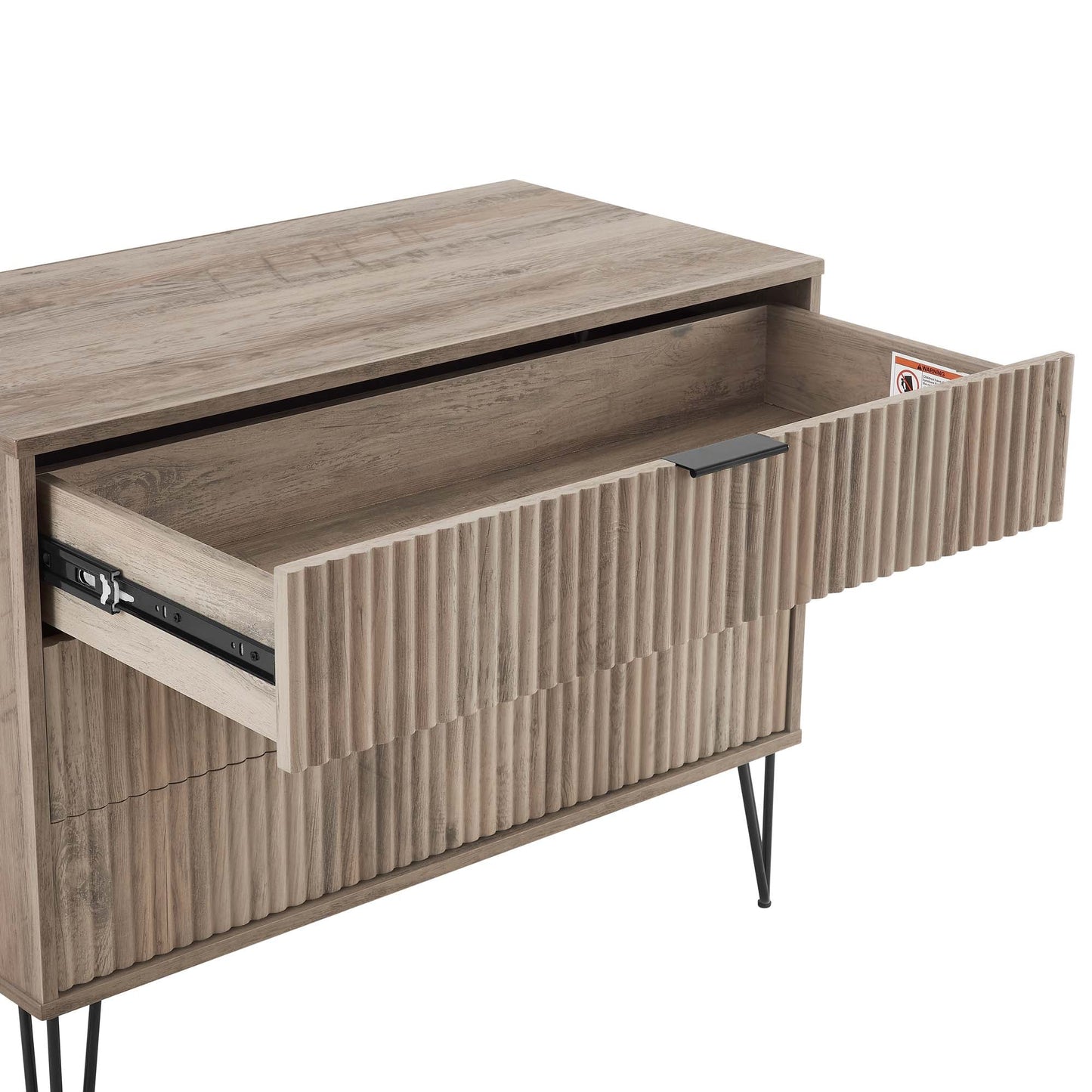 Manhattan Comfort 2-Piece DUMBO Nightstand and Dresser
