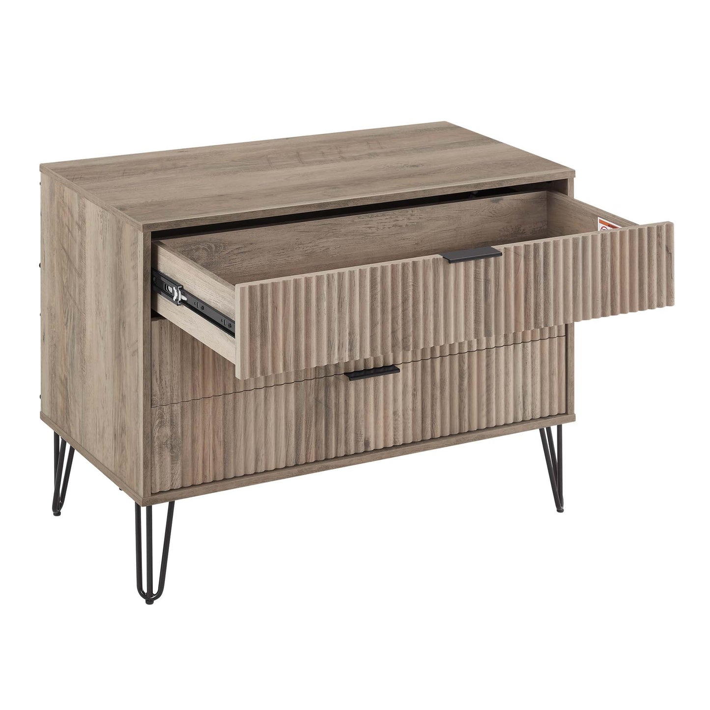 Manhattan Comfort 2-Piece DUMBO Nightstand and Dresser