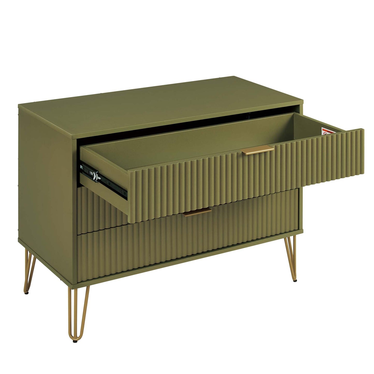 Manhattan Comfort 2-Piece DUMBO Nightstand and Dresser