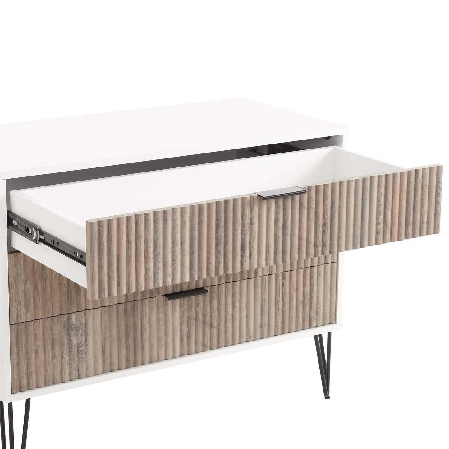Manhattan Comfort 2-Piece DUMBO Nightstand and Dresser