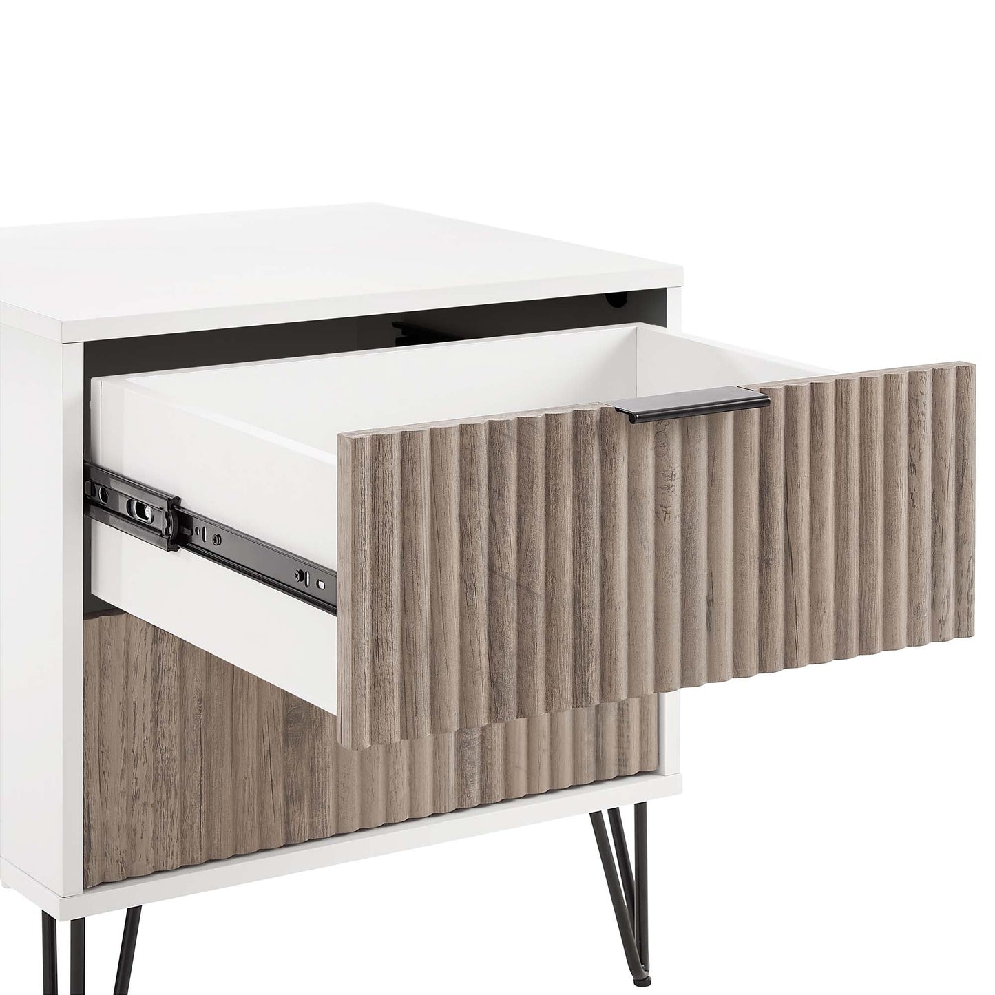 Manhattan Comfort 2-Piece DUMBO Nightstand and Dresser