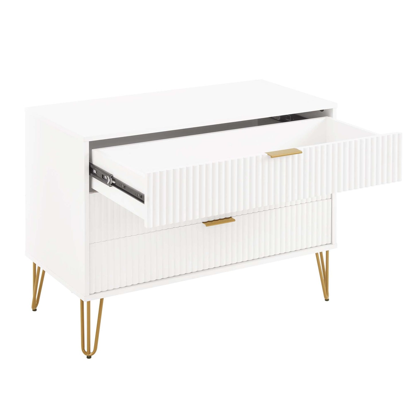 Manhattan Comfort 2-Piece DUMBO Nightstand and Dresser