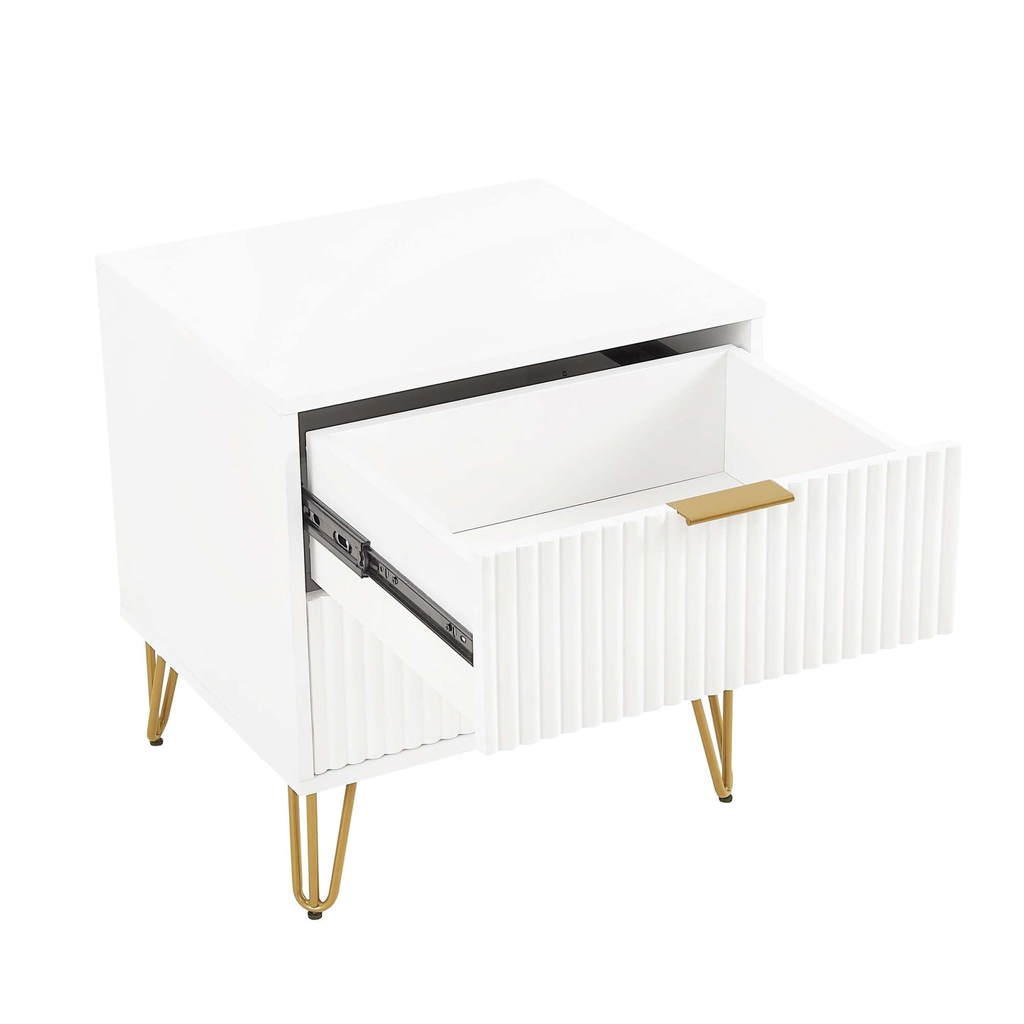 Manhattan Comfort 2-Piece DUMBO Nightstand and Dresser