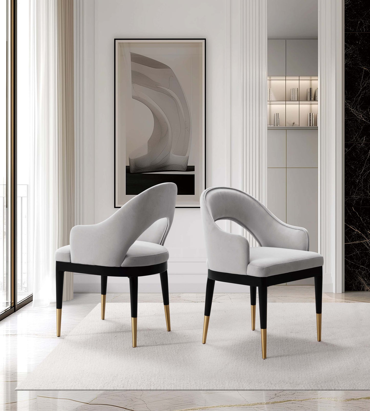 Manhattan Comfort Carrington Dining Armchairs - Set of 2