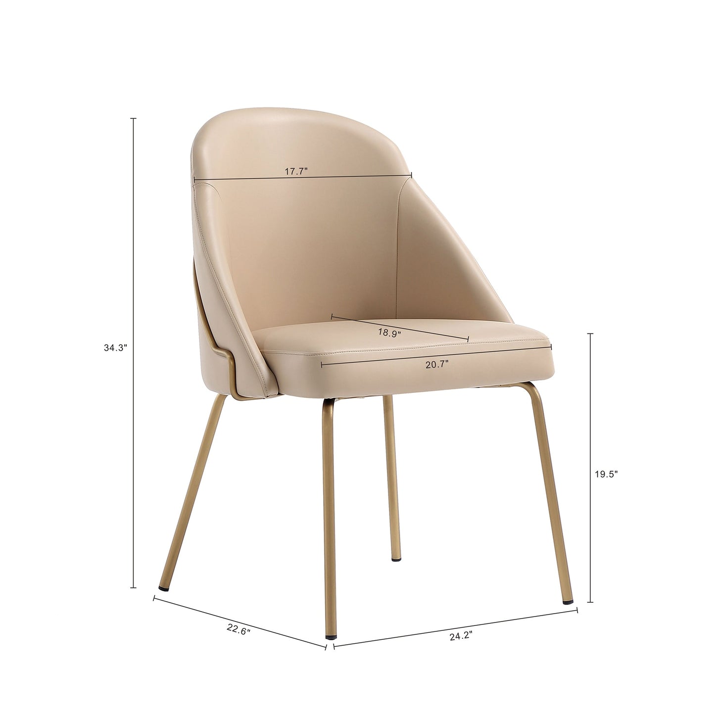 Manhattan Comfort Gracie Dining Chair - Set of 2