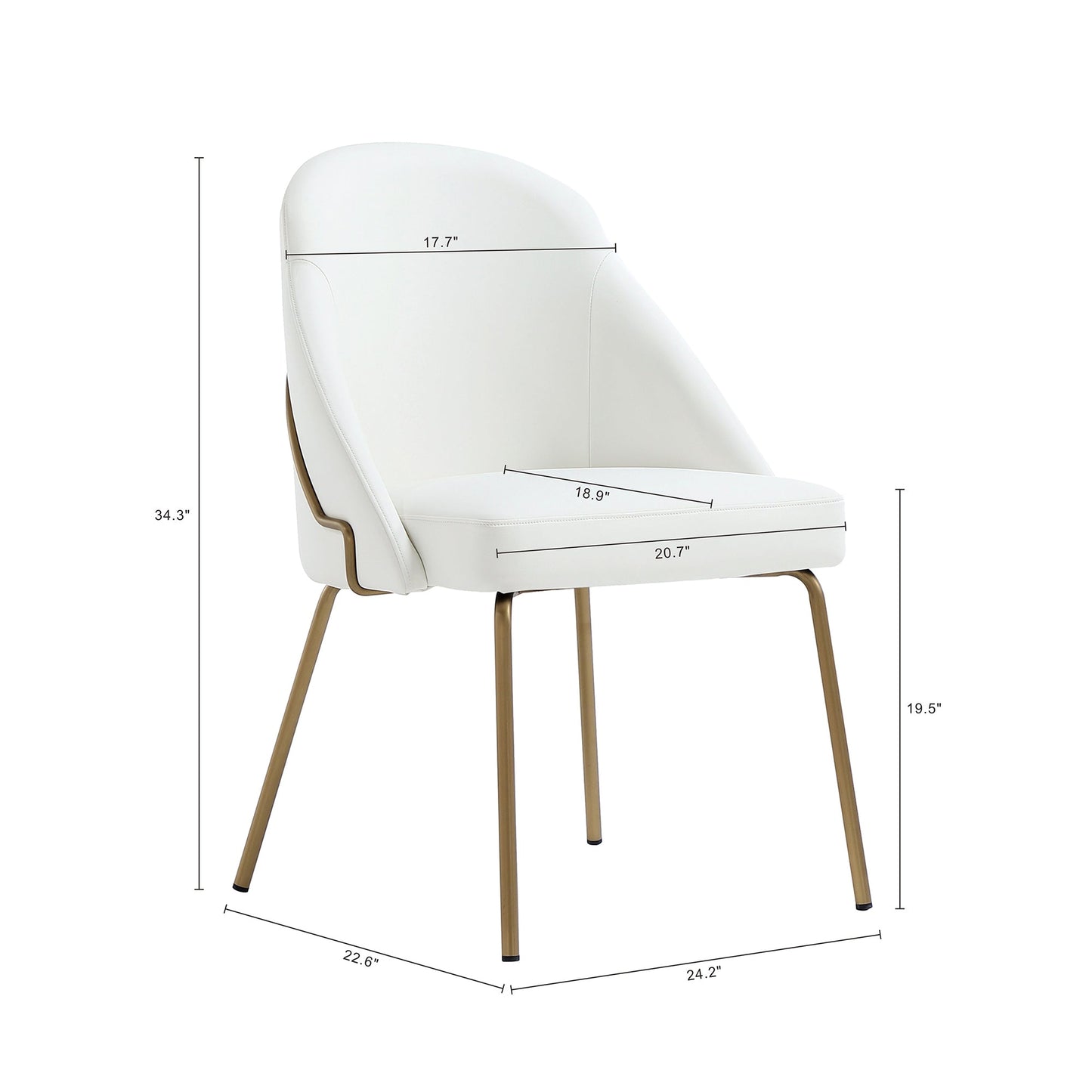 Manhattan Comfort Gracie Dining Chair - Set of 2