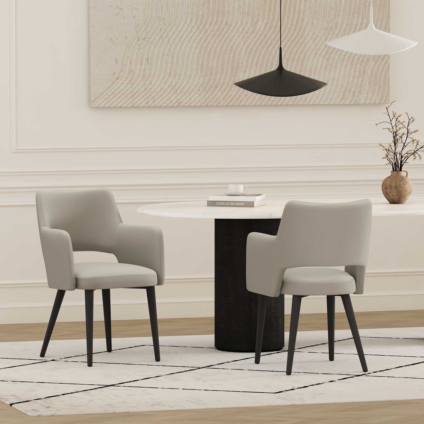 Manhattan Comfort Tremont Dining Arm Chair - Set of 2