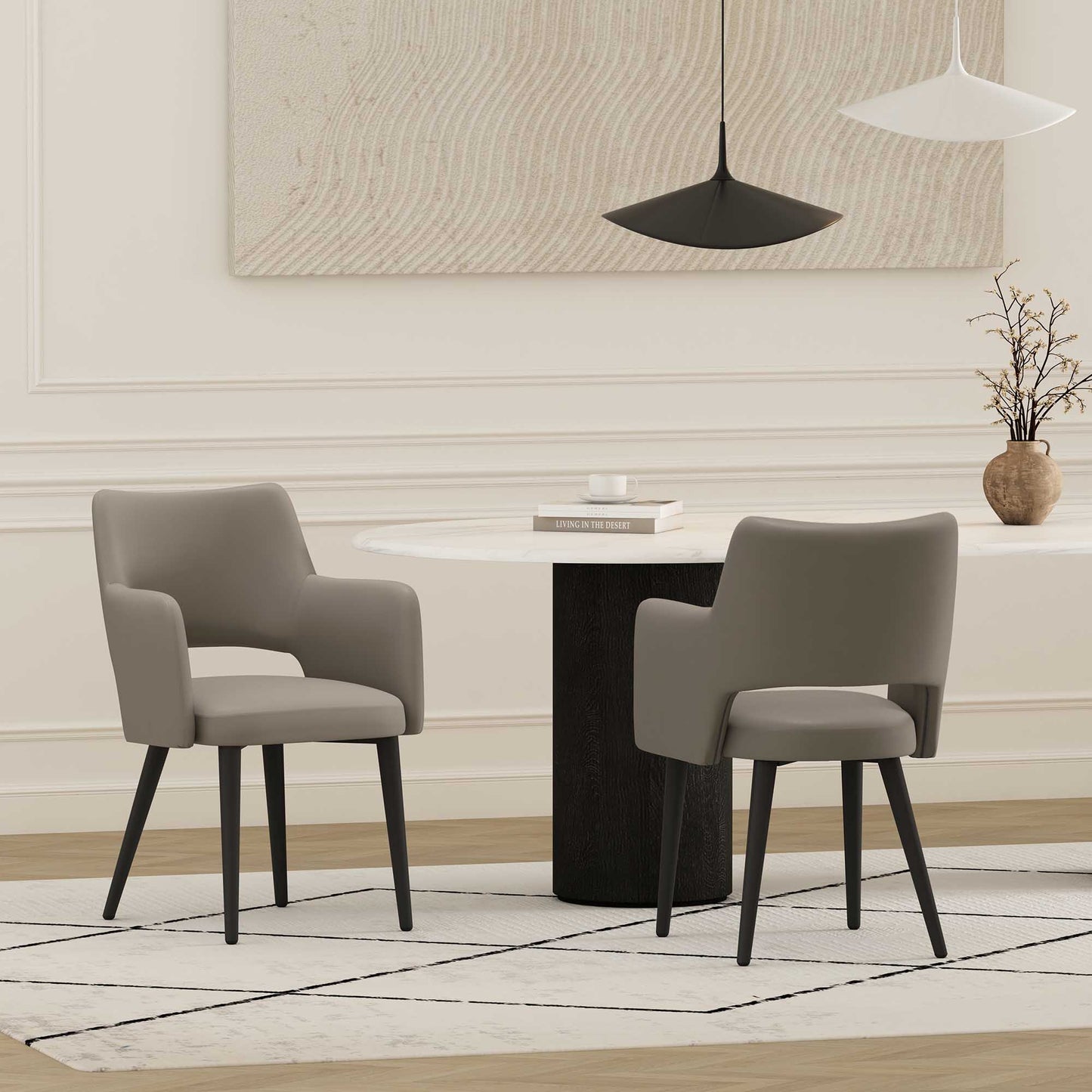 Manhattan Comfort Tremont Dining Arm Chair - Set of 2