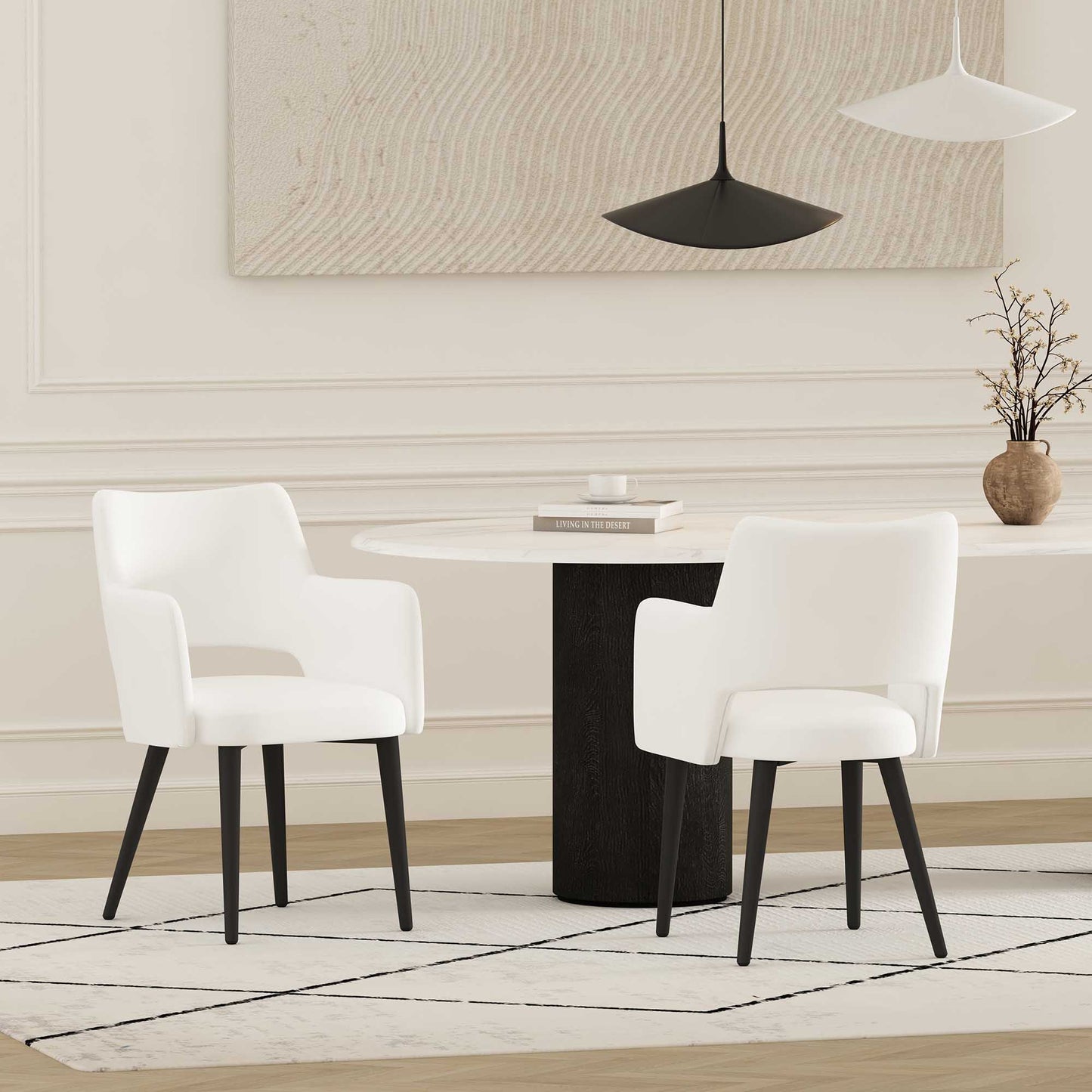 Manhattan Comfort Tremont Dining Arm Chair - Set of 2